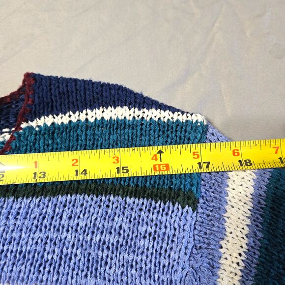 Norm Thompson Sz Large Womens Multi Stripe Knit Sweater - Picture 4 of 6